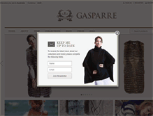 Tablet Screenshot of gasparrecashmere.com